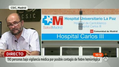 Frame 115.625791 de: "Es muy dif&iacute;cil que se produzcan nuevos contagios de fiebre hemorr&aacute;gica en Espa&ntilde;a"