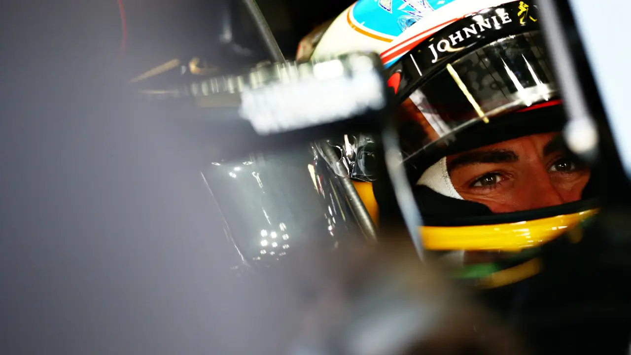 Alonso, en su cockpit