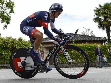 Mathias Frank, ganador de la decimoséptima etapa de la Vuelta a España Mathias Frank, ganador de la decimoséptima etapa de la Vuelta a España