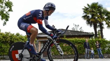 Mathias Frank, ganador de la decimoséptima etapa de la Vuelta a España