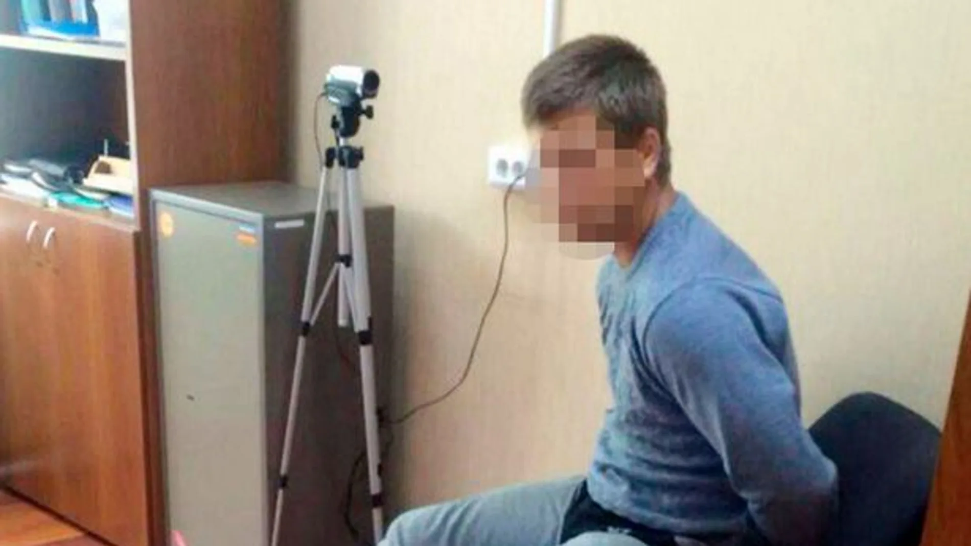 El violador tras ser detenido El violador tras ser detenido