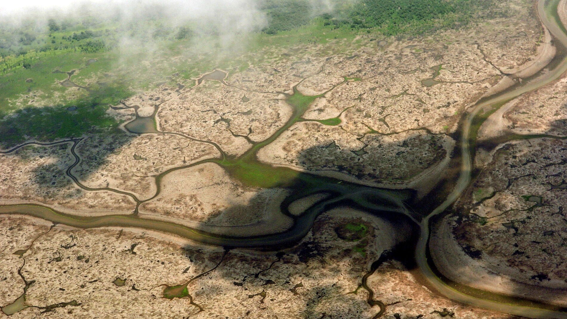 Visi&oacute;n panor&aacute;mica del lago Anama, en el Amazonas.