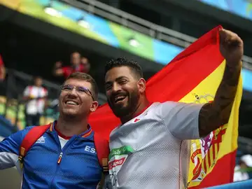 Kim López celebra la medalla de oro lograda en Río Kim López celebra la medalla de oro lograda en Río