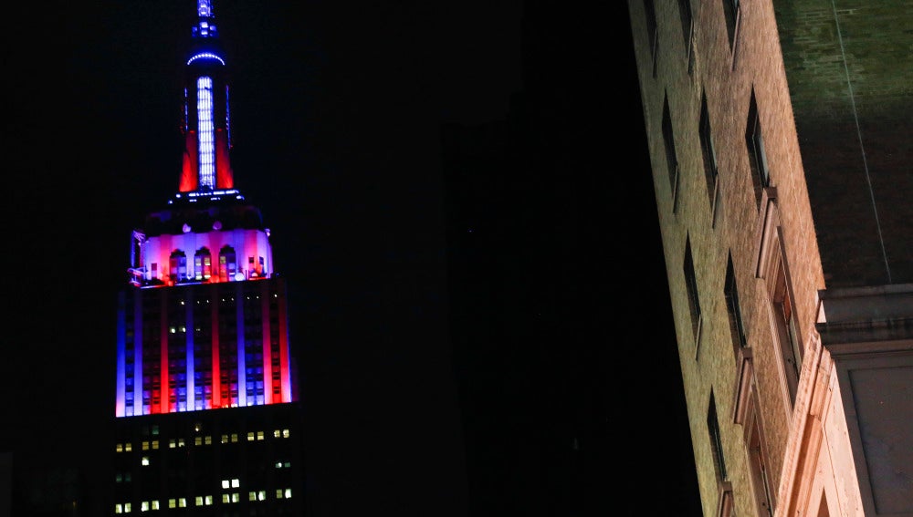 El Empire State, con los colores del FC Barcelona