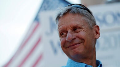 Gary Johnson, candidato independiente a la presidencia de los EE.UU: 