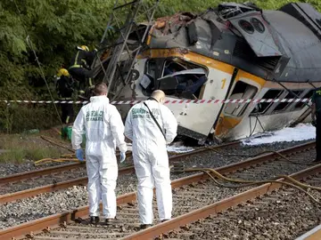 Accidente de tren en O Porriño Accidente de tren en O Porriño