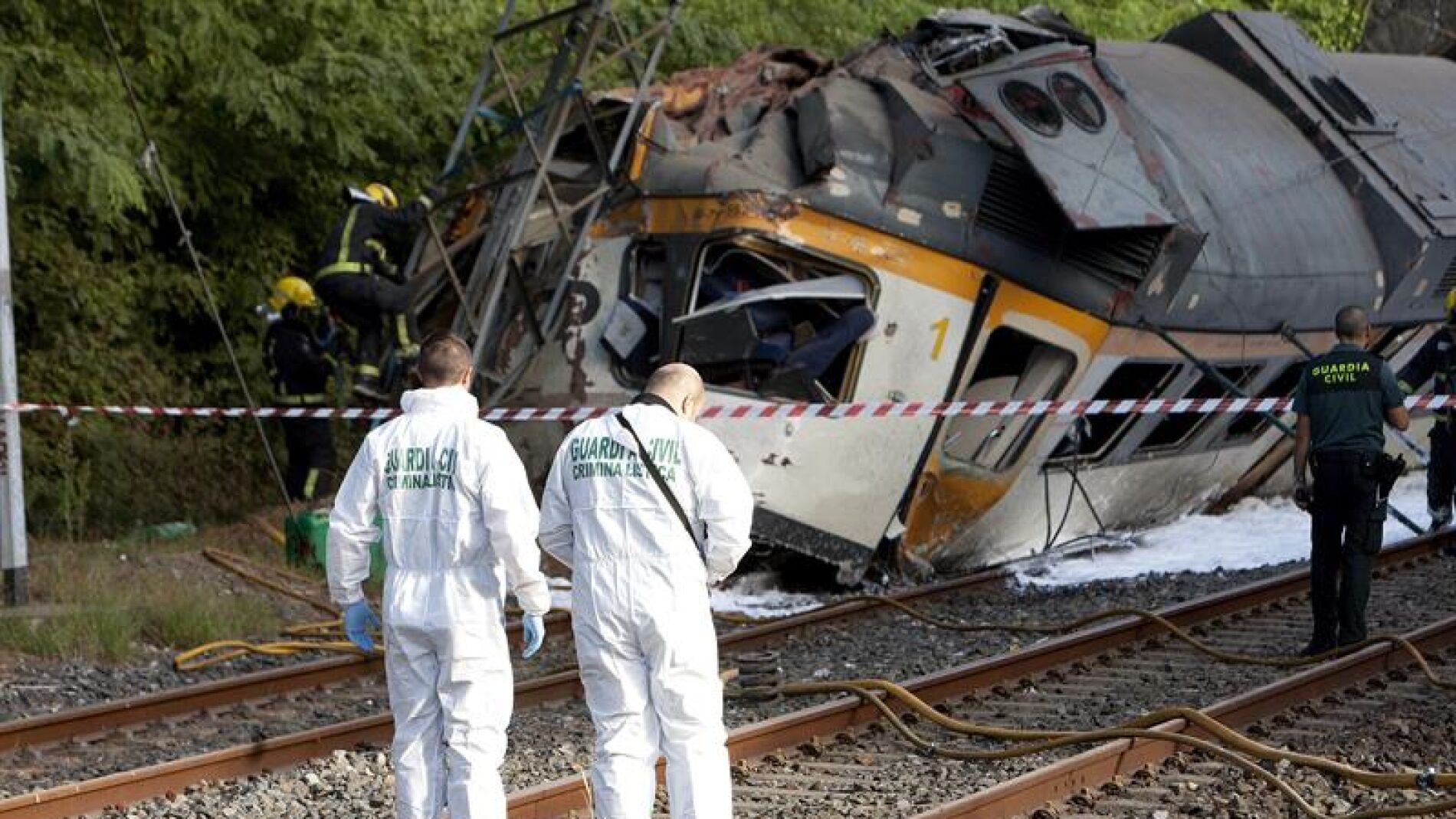 Accidente de tren en O Porri&ntilde;o
