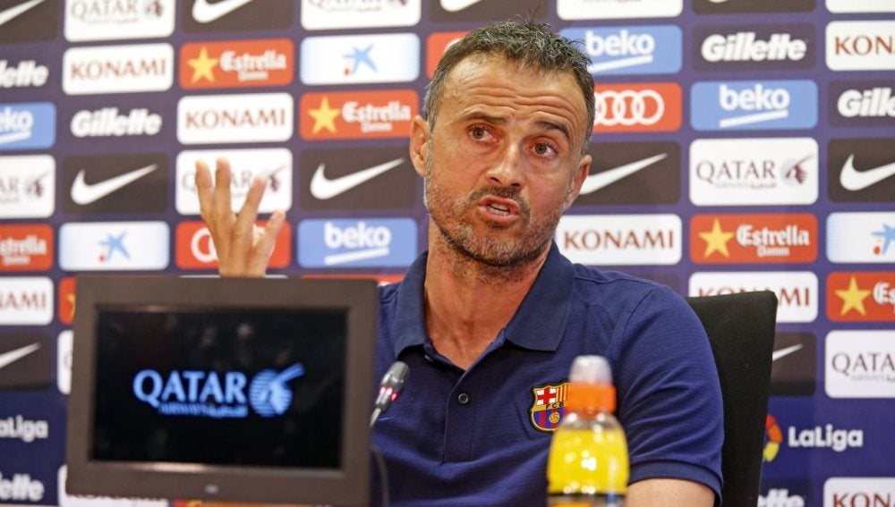 Luis Enrique Martínez, en rueda de prensa previa al partido ante el Celta