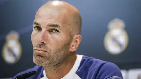 Zidane, en la rueda de prensa previa al partido ante Osasuna Zidane, en la rueda de prensa previa al partido ante Osasuna