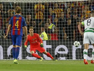 Ter Stegen, en el penalti de Dembele Ter Stegen, en el penalti de Dembele