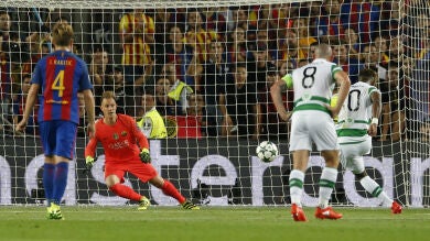 Ter Stegen para un penalti que él mismo cometió con 1-0 en el marcador