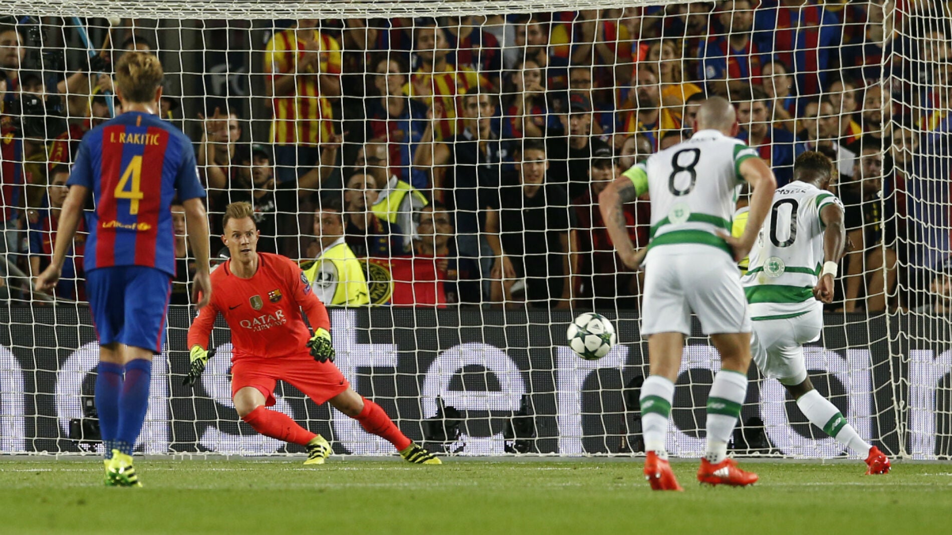 Ter Stegen, en el penalti de Dembele