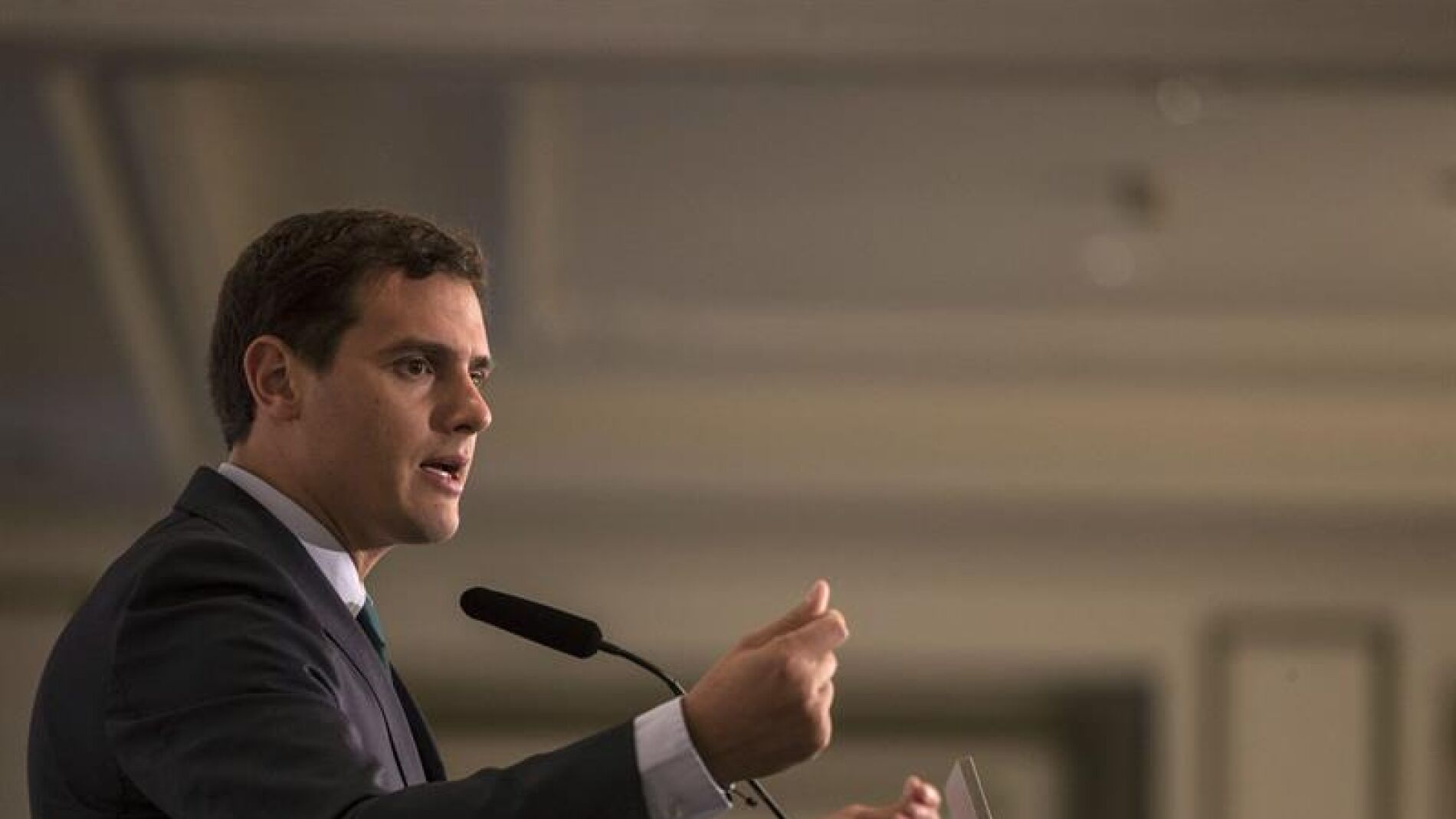 Albert Rivera, en un desayuno informativo