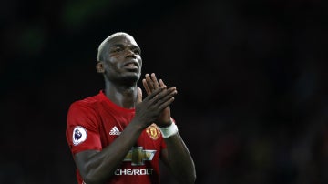 Pogba, con el United