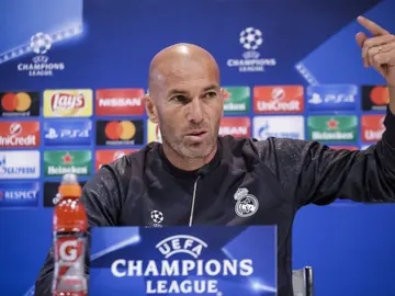 Zinedine Zidane, en rueda de prensa Zinedine Zidane, en rueda de prensa