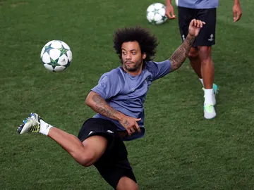 Marcelo se ejercita en Valdebebas Marcelo se ejercita en Valdebebas