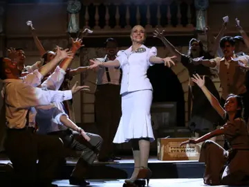 Momento del musical de 'Evita' que llega a Madrid. Momento del musical de 'Evita' que llega a Madrid.