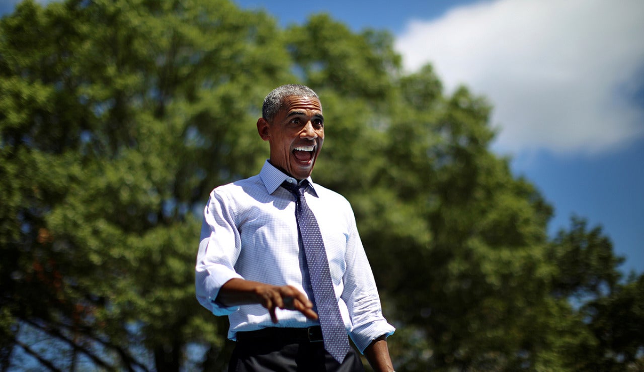 Barack Obama en un acto electoral Barack Obama en un acto electoral