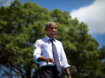 Barack Obama en un acto electoral