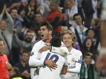 Morata celebra su gol Morata celebra su gol