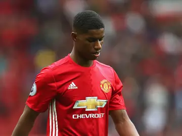 Marcus Rashford en un partido liguero con el United. Marcus Rashford en un partido liguero con el United.