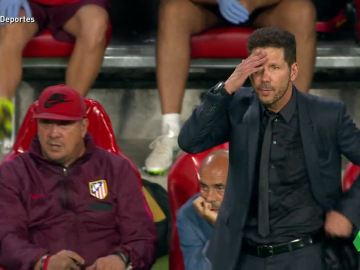 Simeone lamenta una ocasión fallida del Atlético