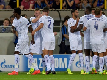 El Leicester gana al Brujas en su primer partido de Champions League