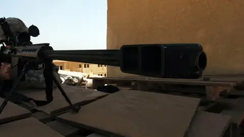 Imagen de archivo de un francotirador Imagen de archivo de un francotirador