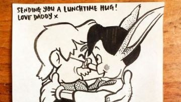 Un abrazo de Pinocho para la hora de la comida