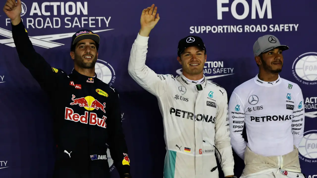 Rosberg, Ricciardo y Hamilton, los más rápidos de la Q3