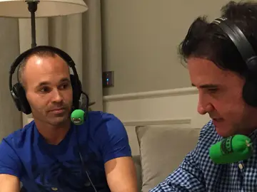 Andrés Iniesta con José Ramón de la Morena Andrés Iniesta con José Ramón de la Morena