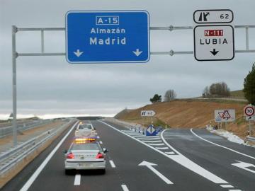 autovía A-15, en Soria, sentido Madrid