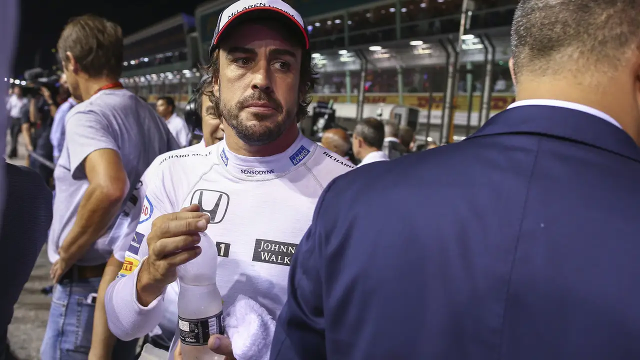 Fernando Alonso, en Marina Bay