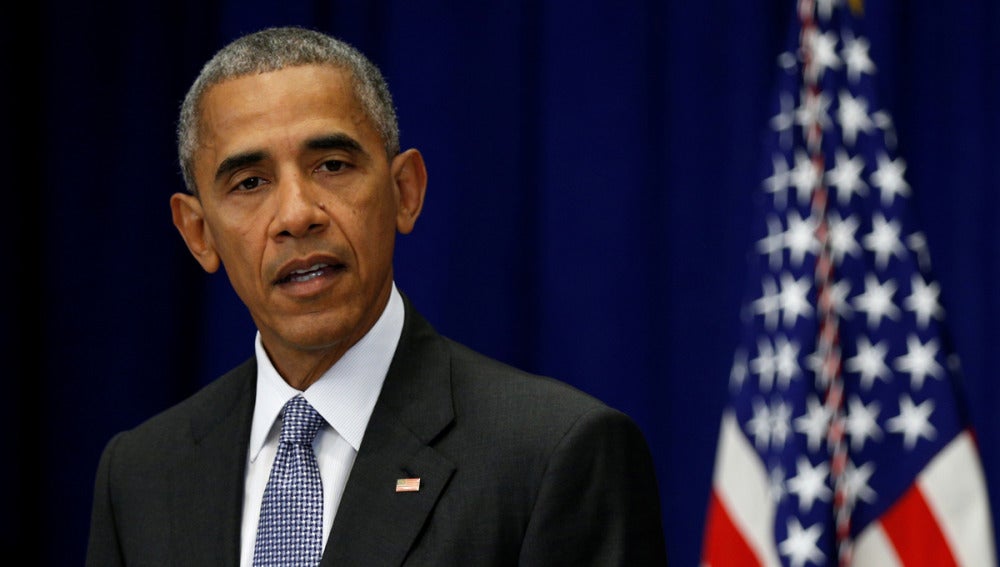 Barack Obama en una comparecencia