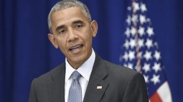 El presidente de Estados Unidos, Barack Obama, en la rueda de prensa ofrecida en el hotel Lotte New York Palace de Nueva York