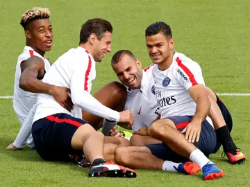 Jesé, en un entrenamiento del PSG Jesé, en un entrenamiento del PSG