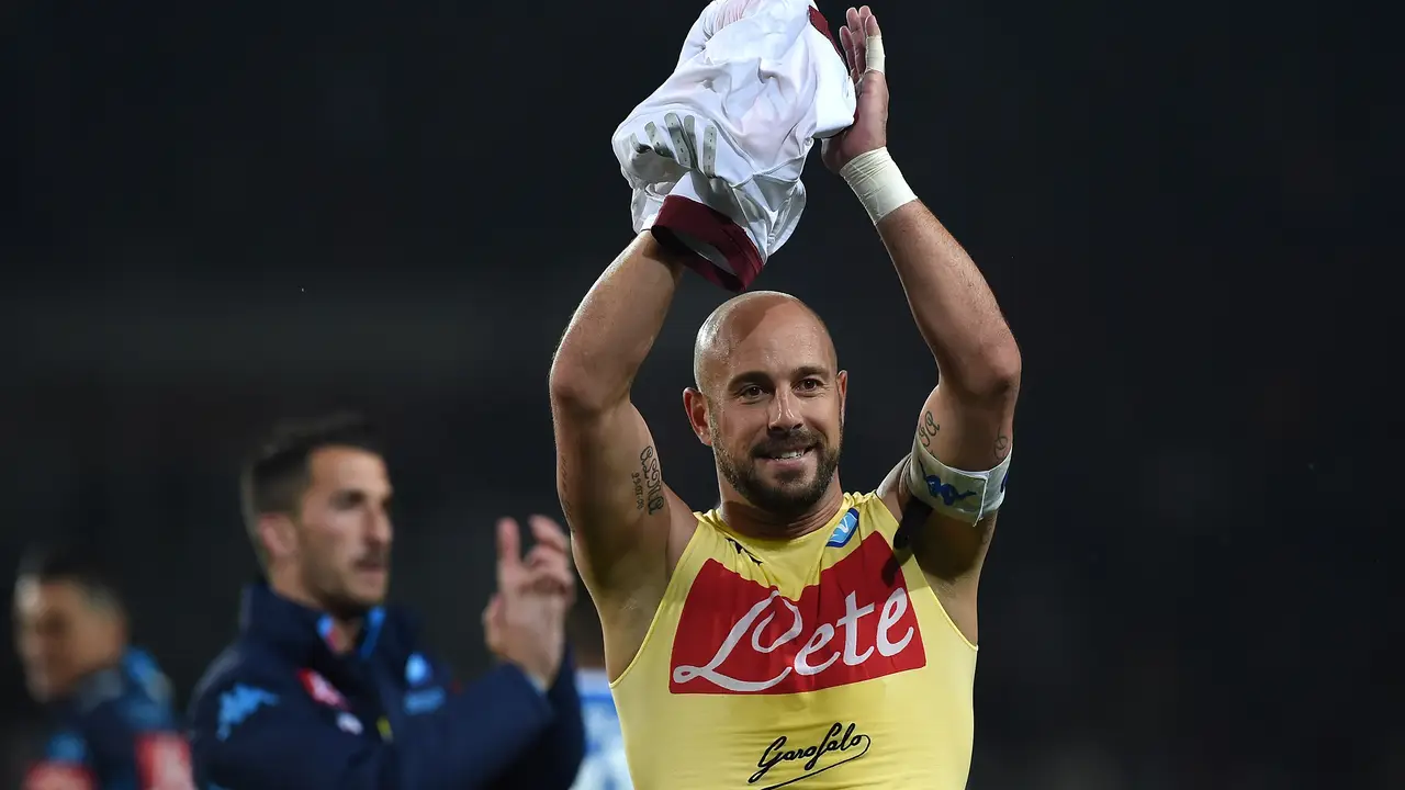 Pepe Reina, portero del Nápoles