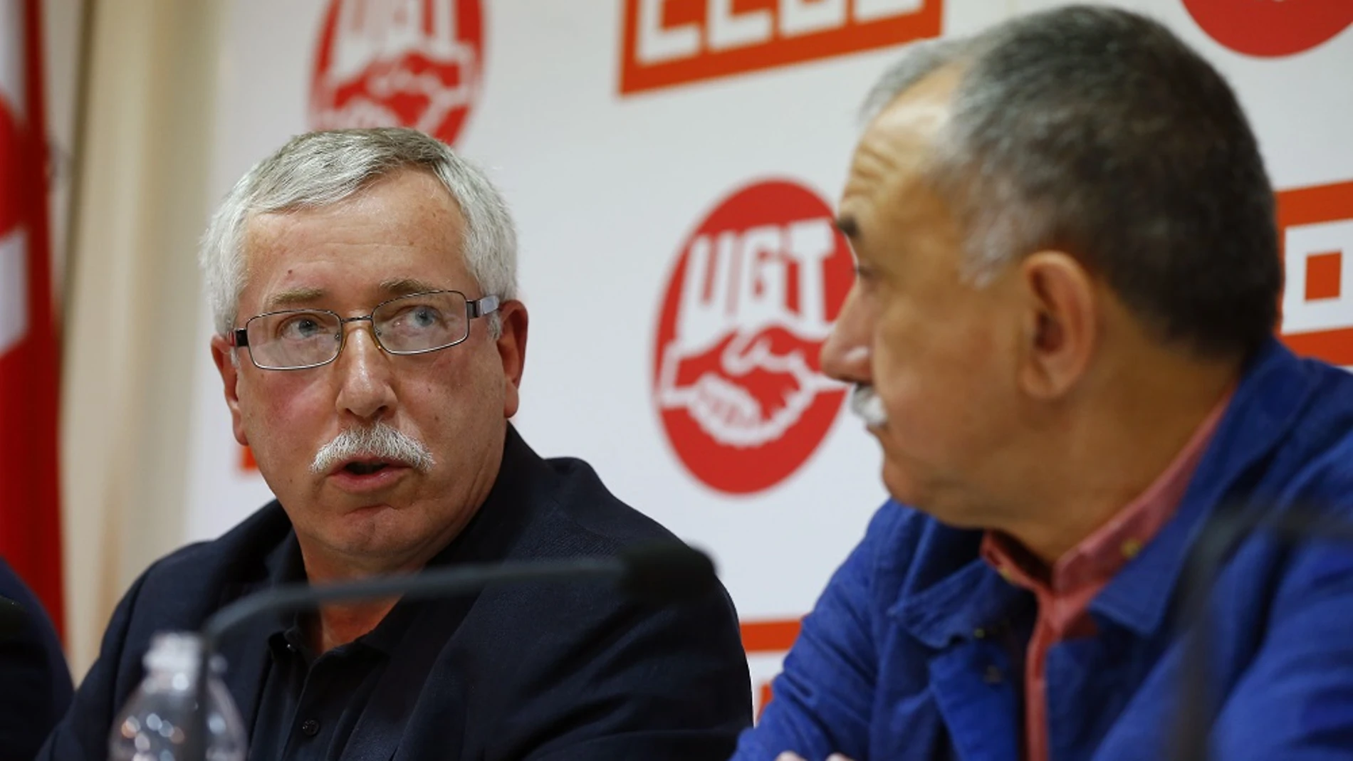 Los secretarios generales de UGT, Pepe Álvarez y de CCOO, Ignacio Fernández Toxo Los secretarios generales de UGT, Pepe Álvarez y de CCOO, Ignacio Fernández Toxo