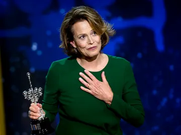 Sigourney Weaver pronuncia unas palabras tras recoger el Premio Donostia Sigourney Weaver pronuncia unas palabras tras recoger el Premio Donostia