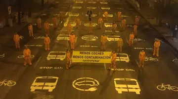 'Menos coches, menos contaminación' 'Menos coches, menos contaminación'