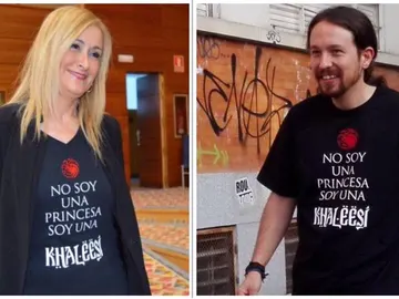 Cristina Cifuentes y Pablo Iglesias Cristina Cifuentes y Pablo Iglesias