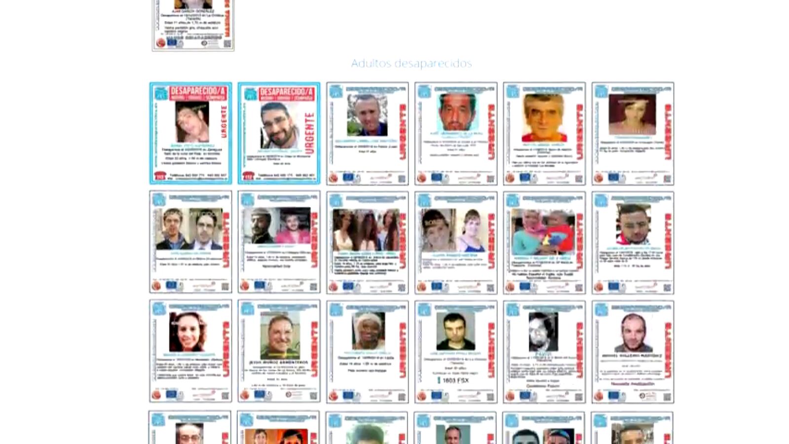En España desaparecen cinco personas cada día