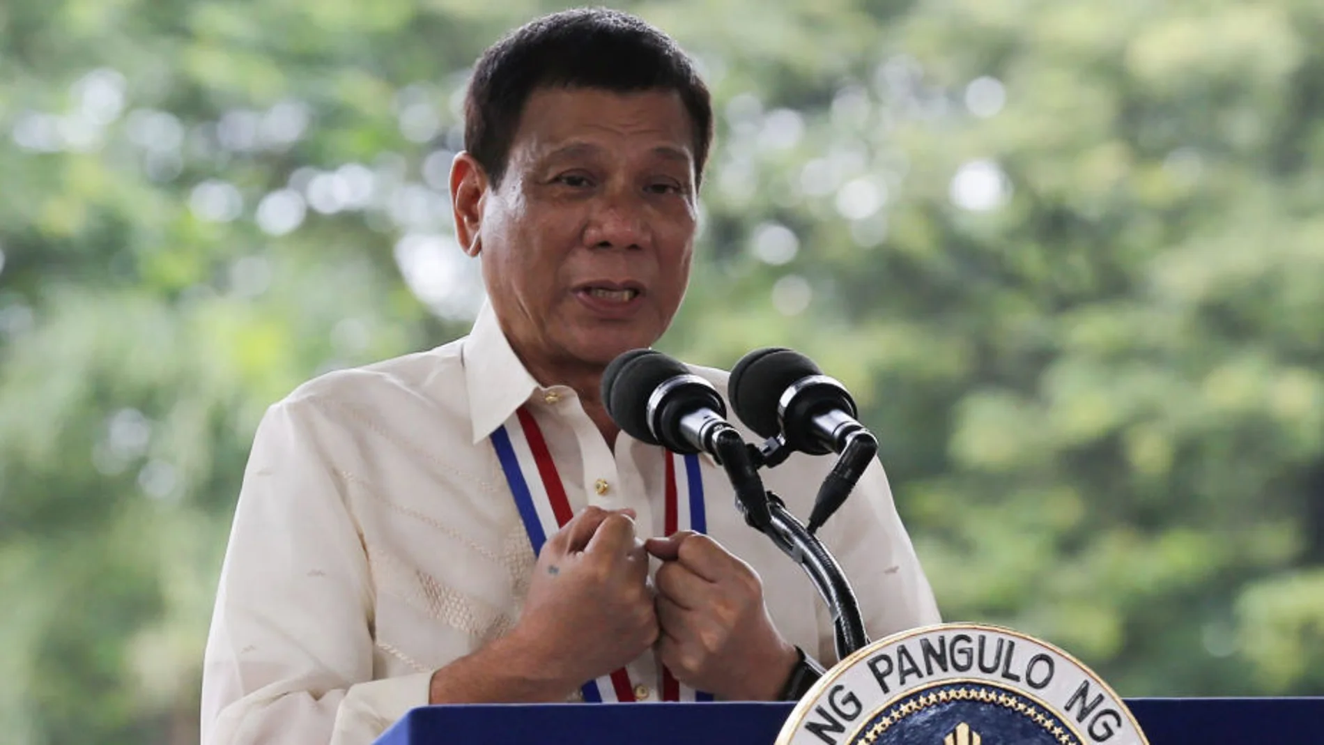 El presidente de Filipinas, Rodrigo Duterte El presidente de Filipinas, Rodrigo Duterte