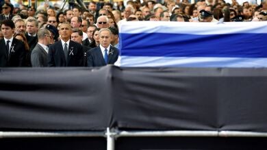 Obama pide en el funeral de Simon Peres que Israel selle la paz con el pueblo palestino