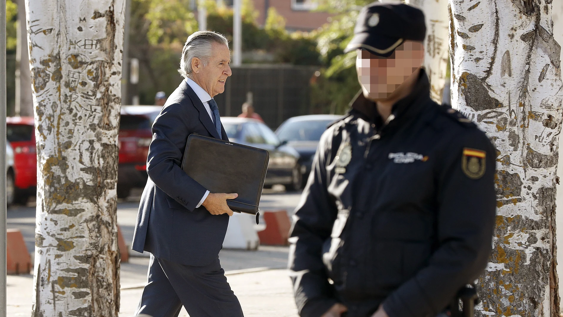 Miguel Blesa a su entrada en los juzgados de Plaza Castilla Miguel Blesa a su entrada en los juzgados de Plaza Castilla