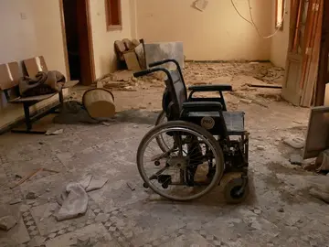 Un hospital bombardeado en Siria Un hospital bombardeado en Siria