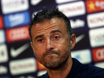 Luis Enrique, en rueda de prensa