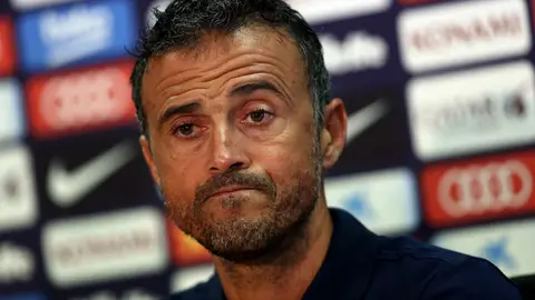 Luis Enrique, en rueda de prensa Luis Enrique, en rueda de prensa