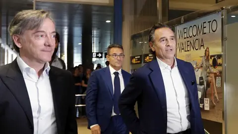 Prandelli, a su llegada a Valencia Prandelli, a su llegada a Valencia