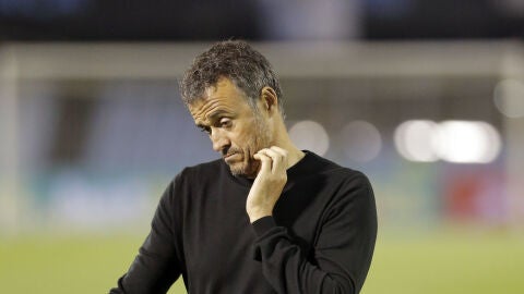 Luis Enrique, pensativo